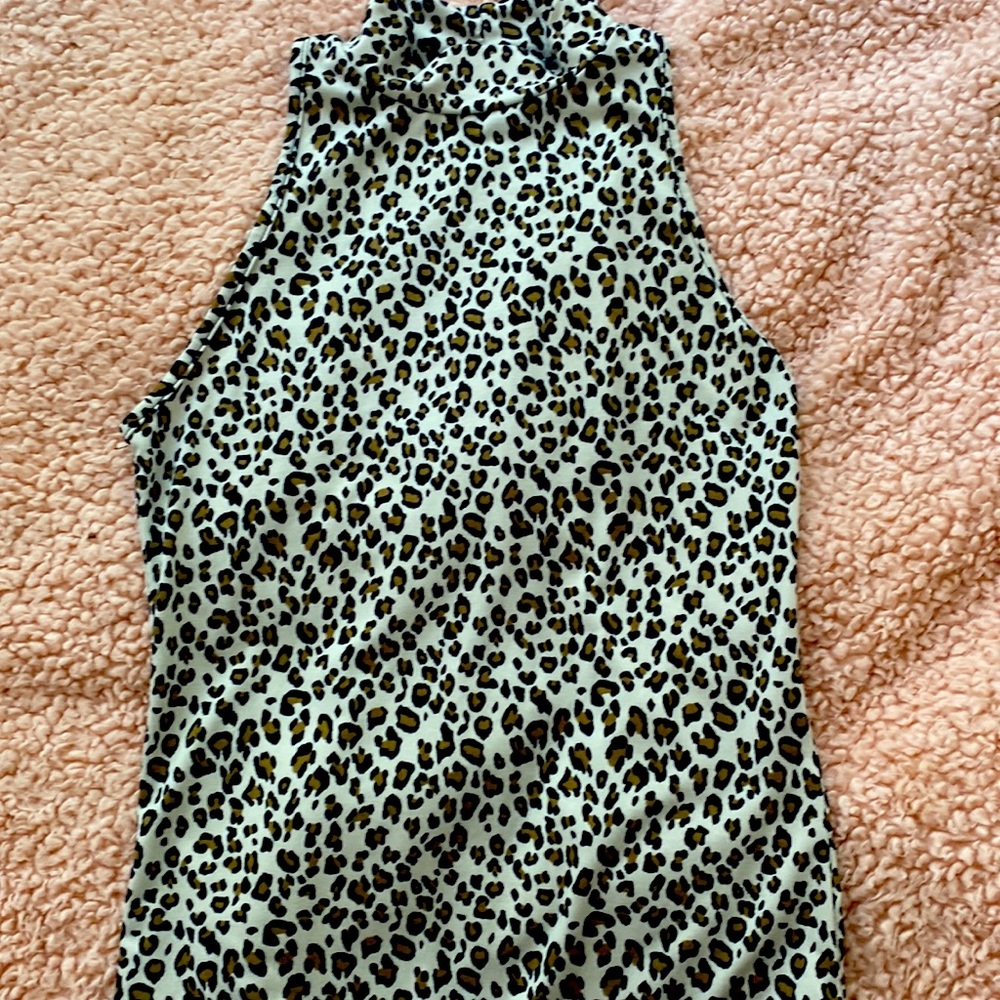Leopard print body suit